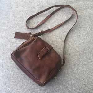 MO & CO Brown Leather Bag